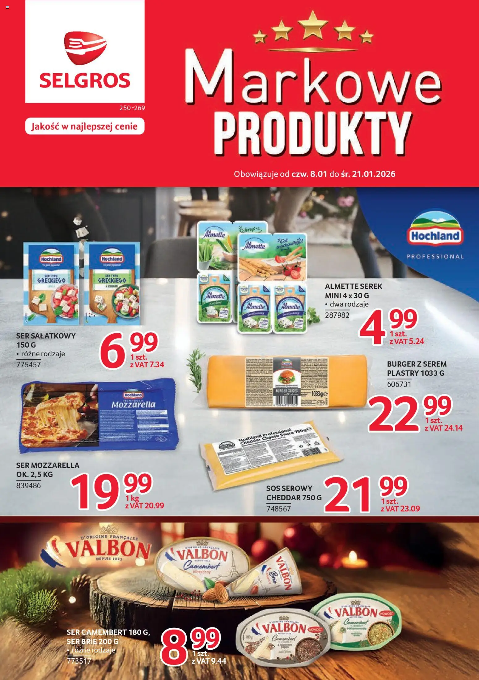 Pogląd gazetki "Markowe produkty" ze sklepu Selgros cash&carry ważnej od 08.01.2026