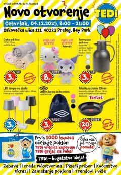 Pregled letka TEDi katalog do 12.12.2025 trgovine TEDi vrijedi od 03.12.2025
