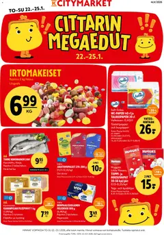 Kaupan K-Citymarket Tarjoukset esikatselu, voimassa 22/01/2026