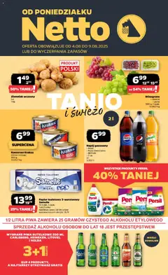 Pogląd gazetki "Gazetka spożywcza" ze sklepu Netto ważnej od 04.08.2025