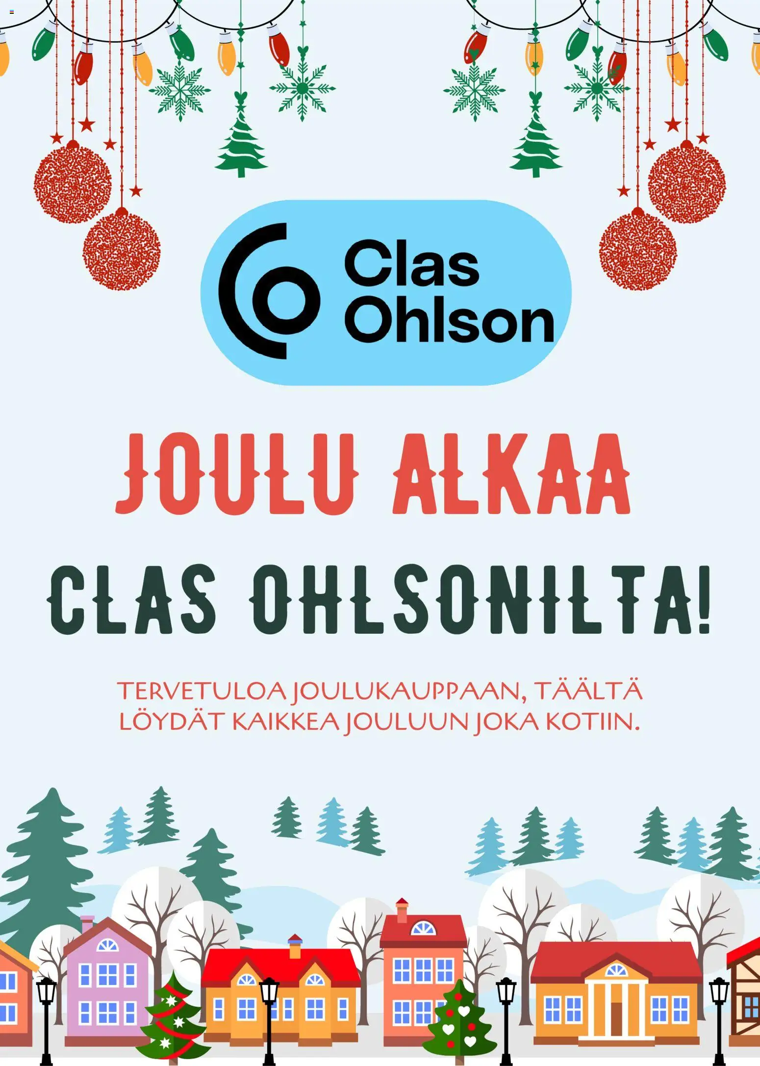 Kaupan Clas Ohlson Tarjoukset esikatselu, voimassa 02/12/2025