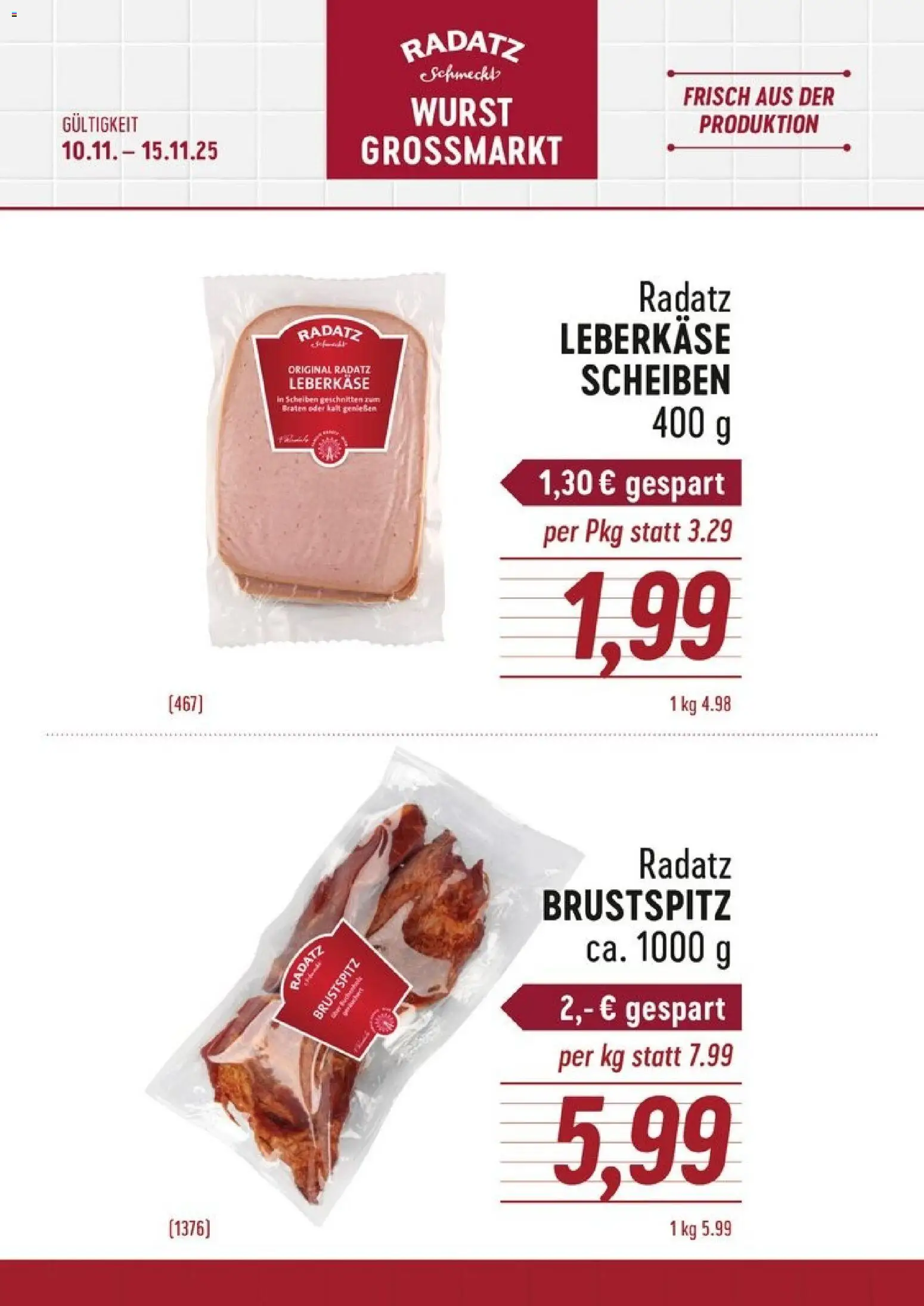 Vorschau der Angebote: Radatz Flugblatt gültig ab 10.11.2025