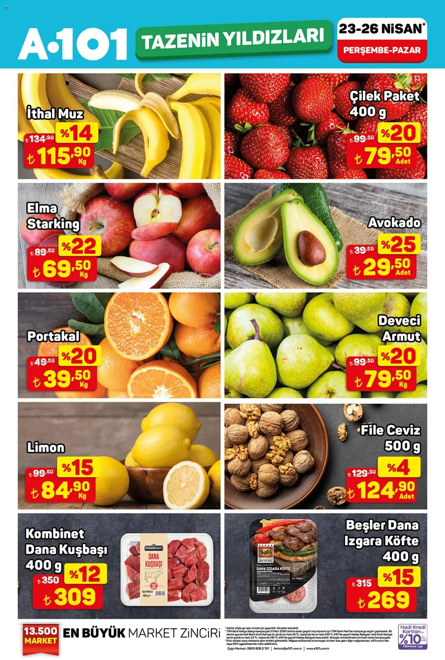 A101 A101 - Tazenin Yıldızları 23.04.2026 - Broşürünün önizlemesi