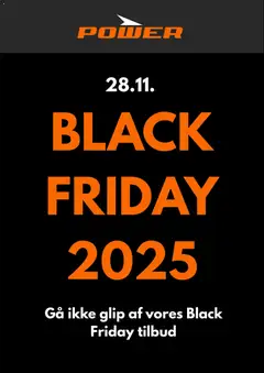 Eksempel på tilbudsavis Black Friday varsel fra butik Power gyldig fra 03/11/2025
