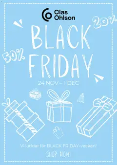 Förhandsgranska reklamblad Black Friday från butik Clas Ohlson gäller från 24/11/2025