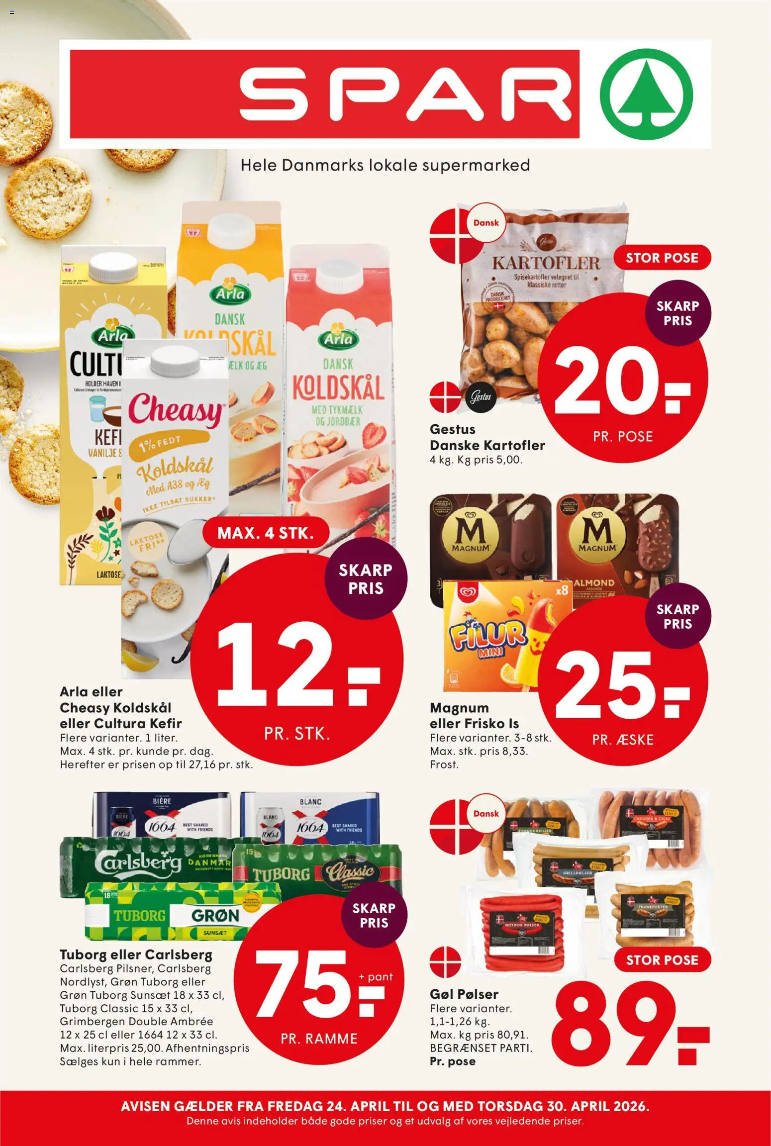 Eksempel på tilbudsavis Spar - Tilbudsavis uge 18 fra butik Spar gyldig fra 24/04/2026