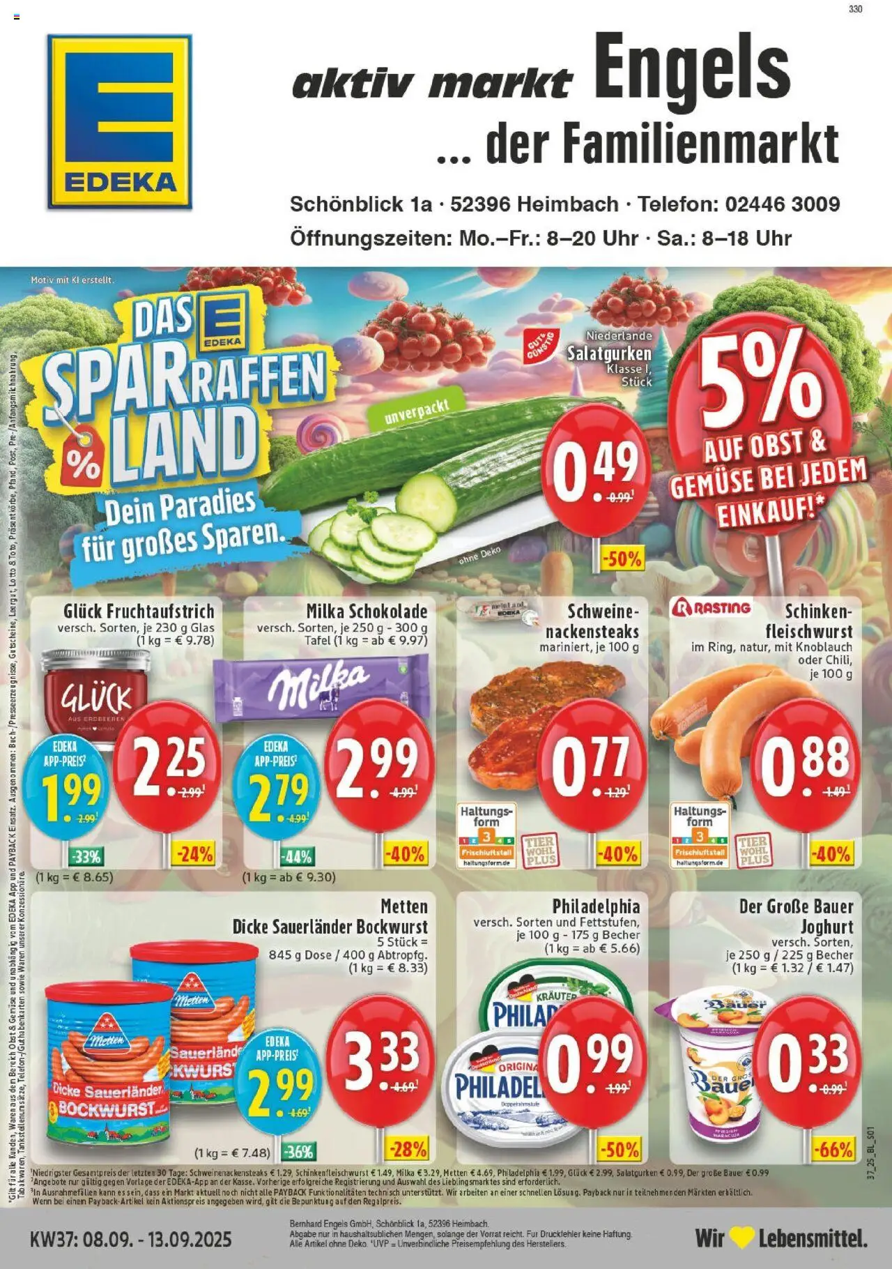 EDEKA Prospekt ab 07.09.2025 - Prospekt Heimbach Online