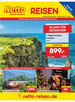 Vorschau von dem Prospekt des Geschäftes Netto Reisen, gültig ab dem 27.11.2025