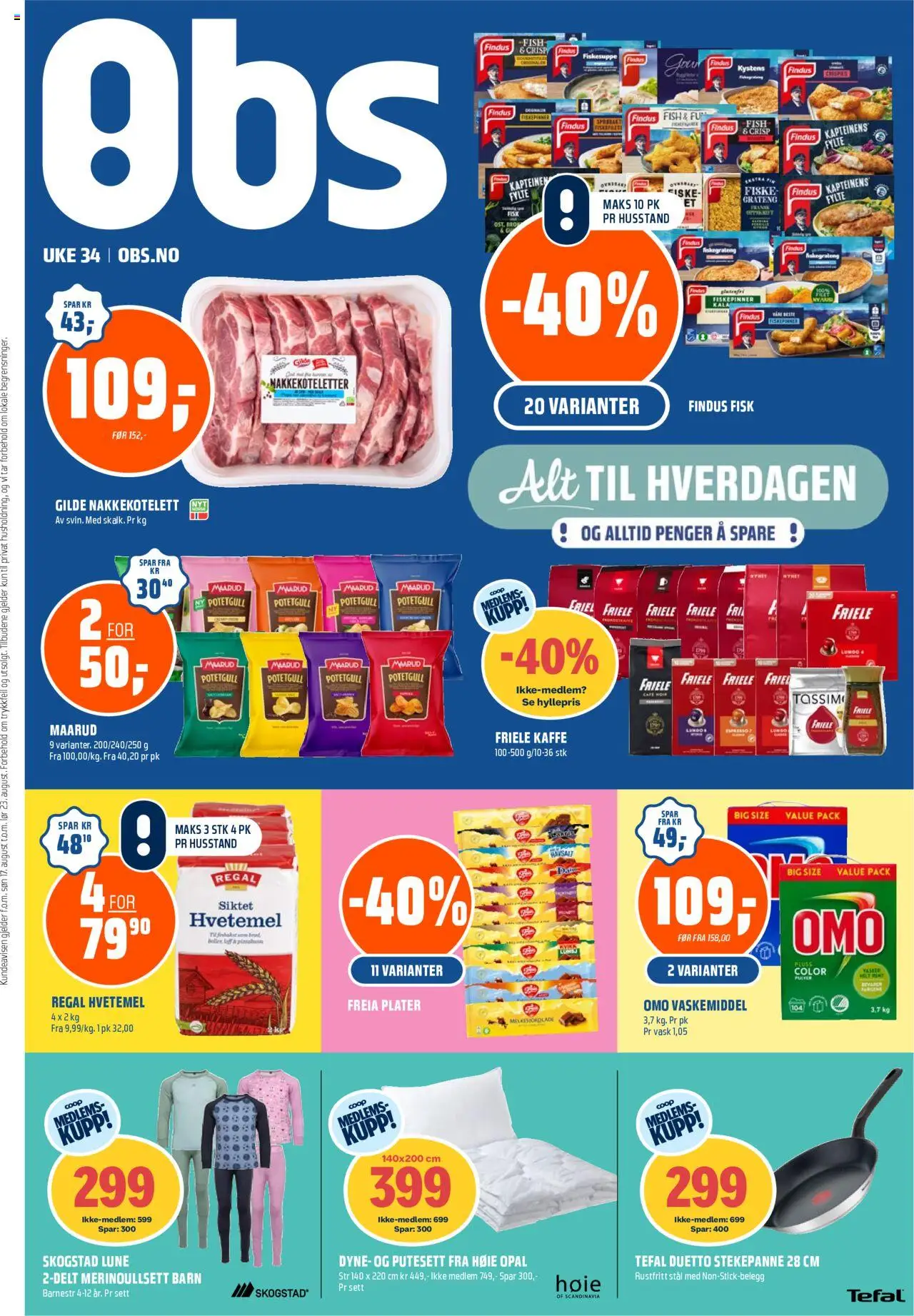 Kundeavis Coop Obs gyldig fra 17/08/2025 - Sidenummer 1