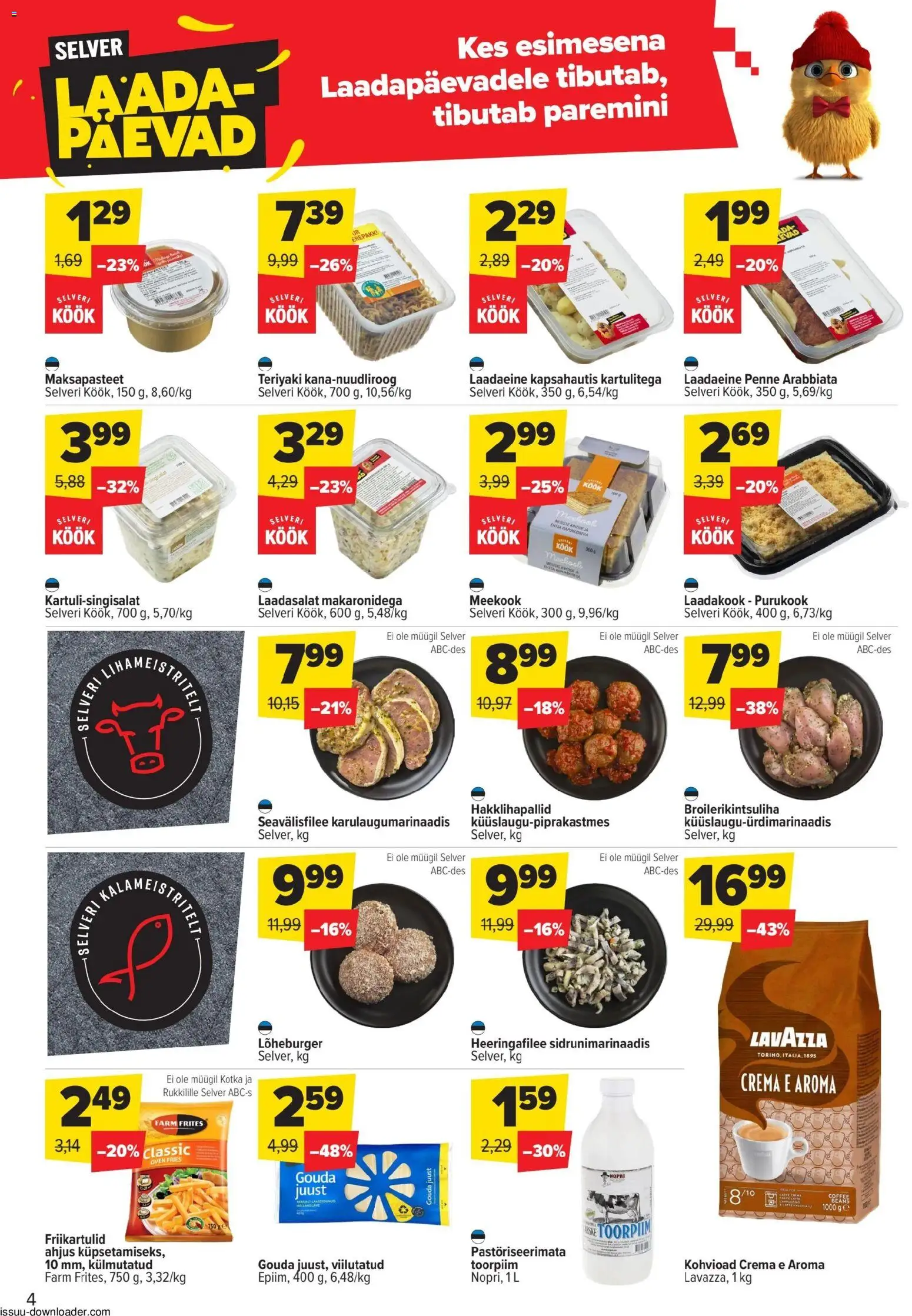 Selver kliendilehe eelvaade alates 2026.01.06