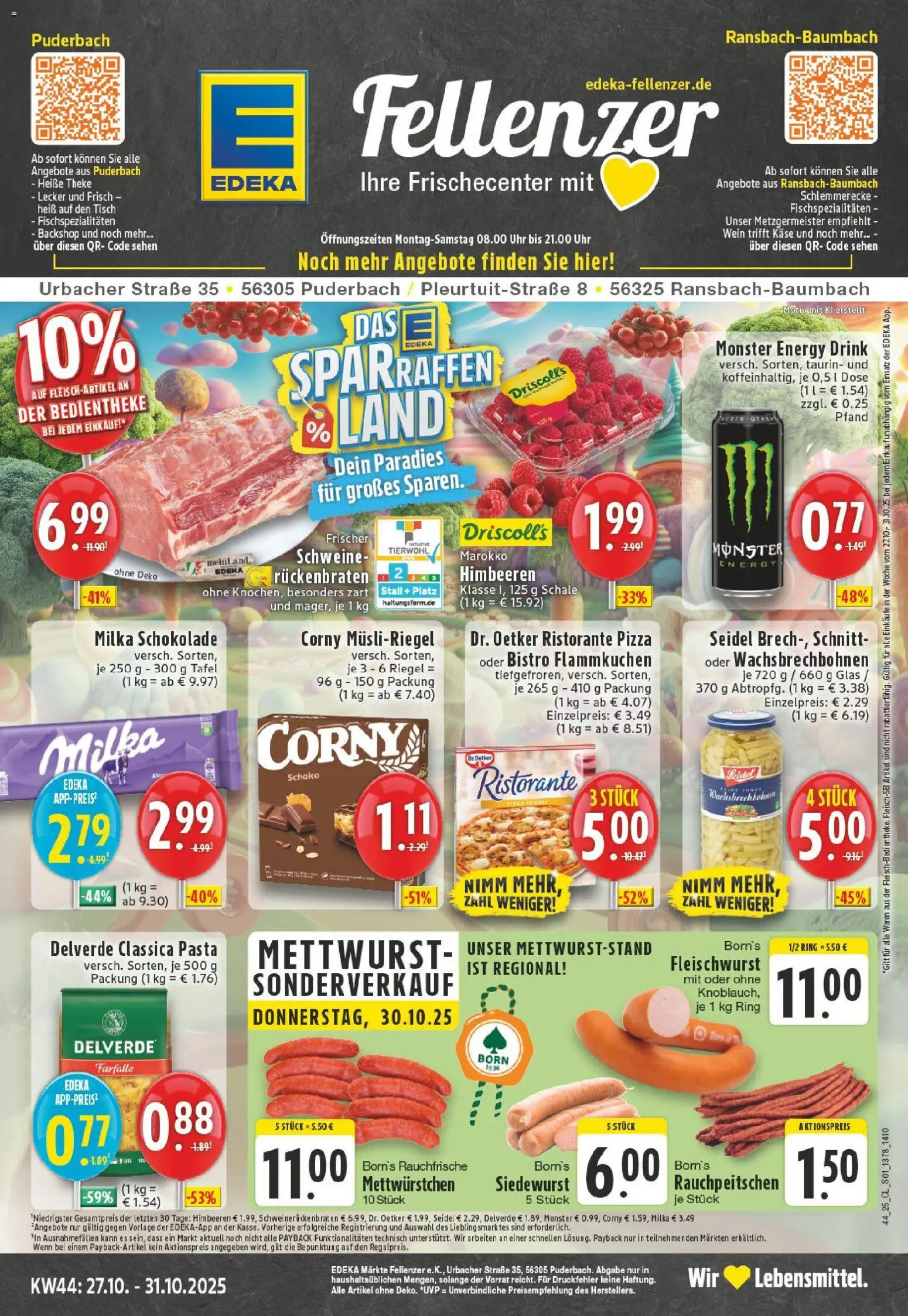 EDEKA Prospekt ab 26.10.2025 - Prospekt Ransbach-Baumbach Online