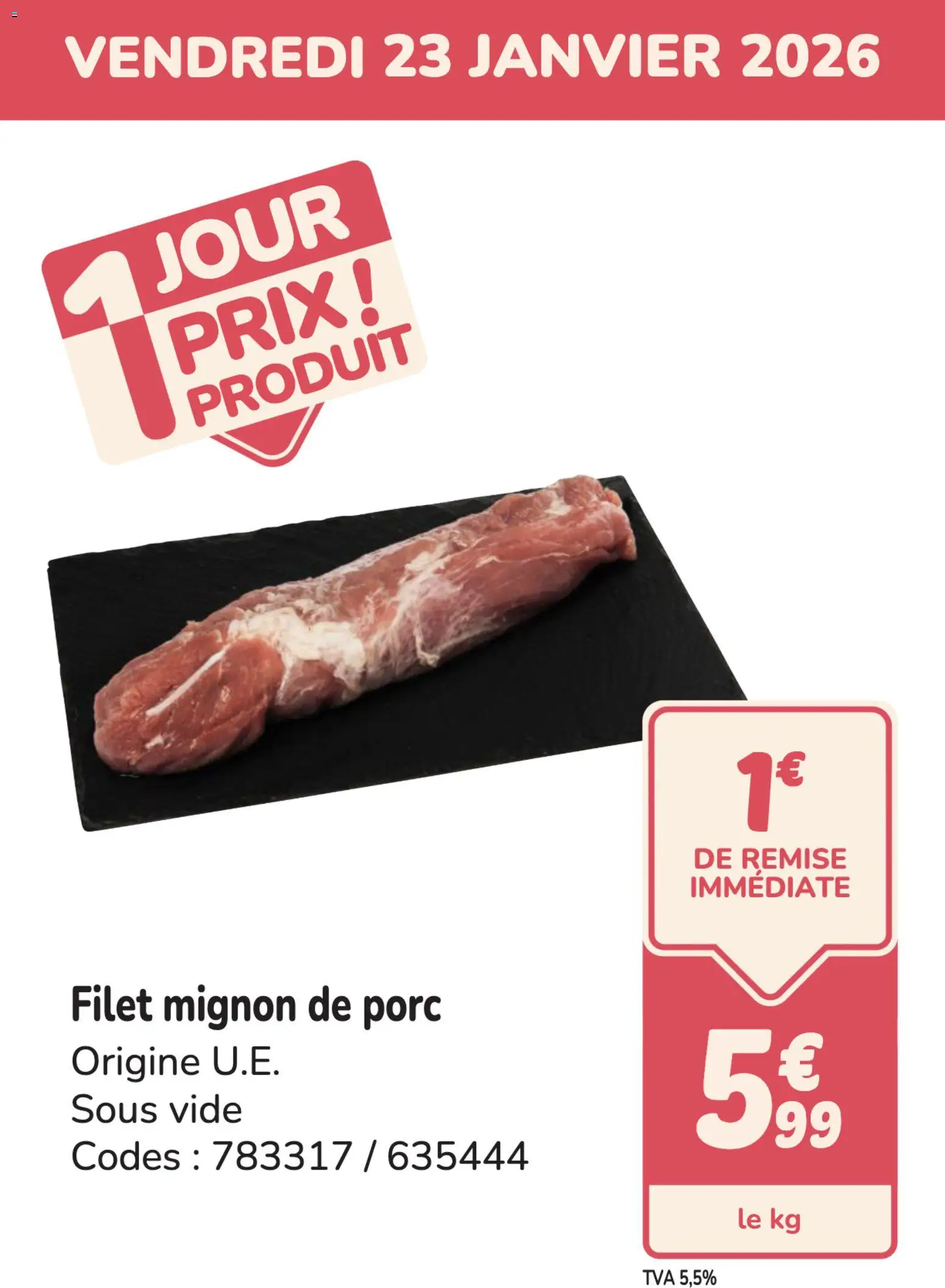 Prévisualisation de PROMO filet mignon du magasin Promocash formulaire valide 23/01/2026