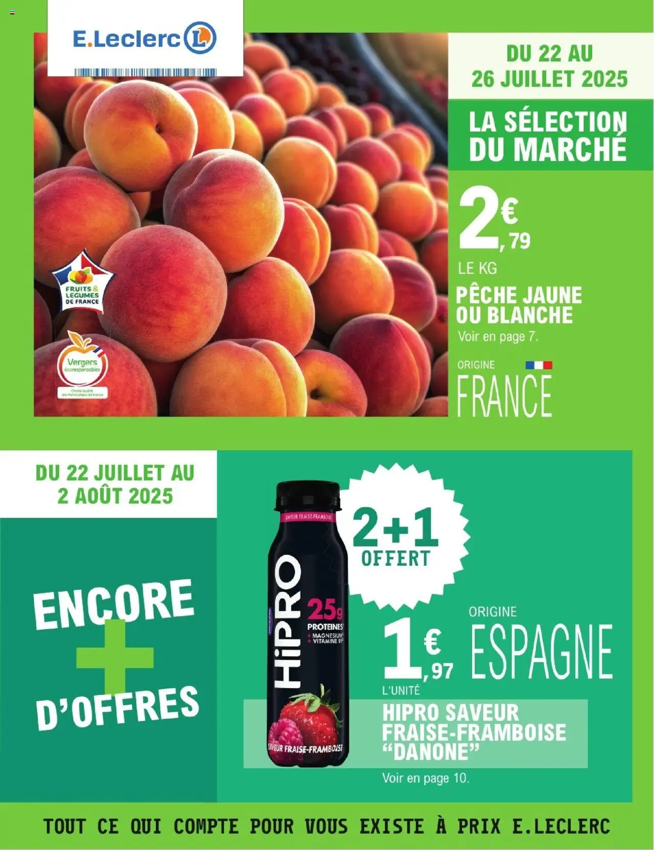 Catalogue de la semaine 30 de la boutique E.Leclerc valable du 22/07/2025 - Page numéro 1