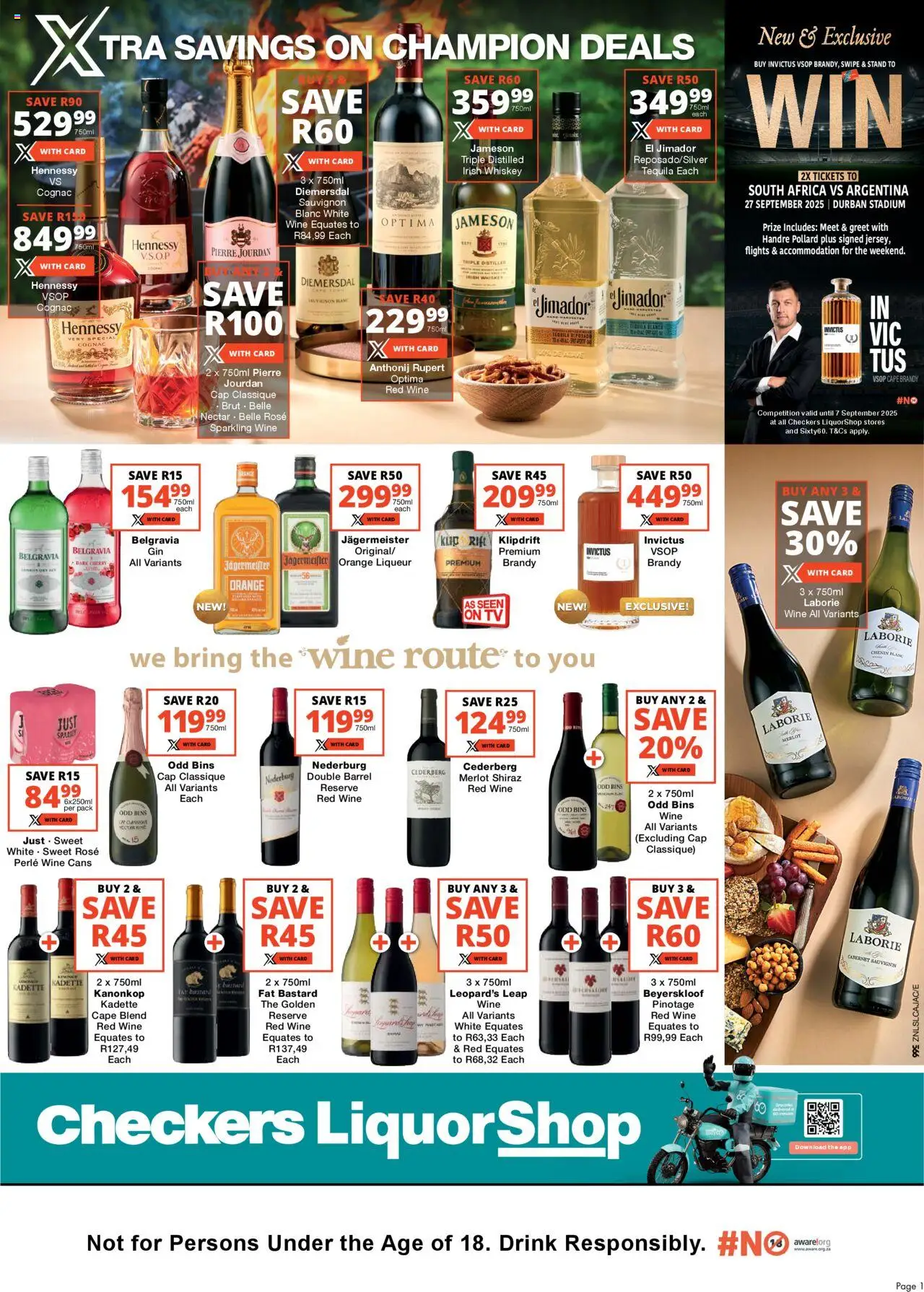 Checkers KwaZulu-Natal - LiquorShop August Month-End Promotion 22/08 - 07/09/2025 >> Catalogue