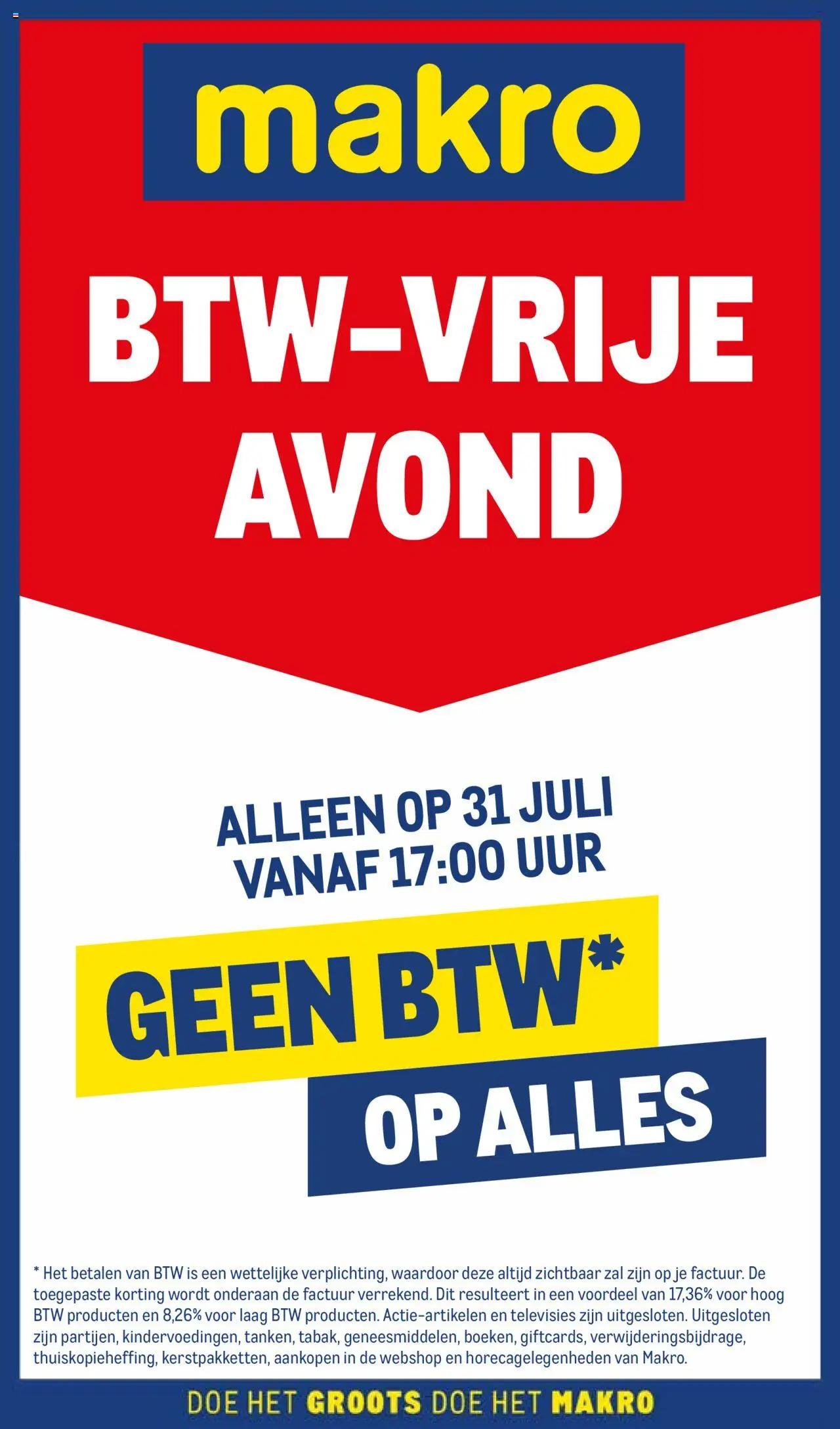 Makro shop BTW-vrije avond geldig vanaf 31-07-2025 - Paginanummer 1