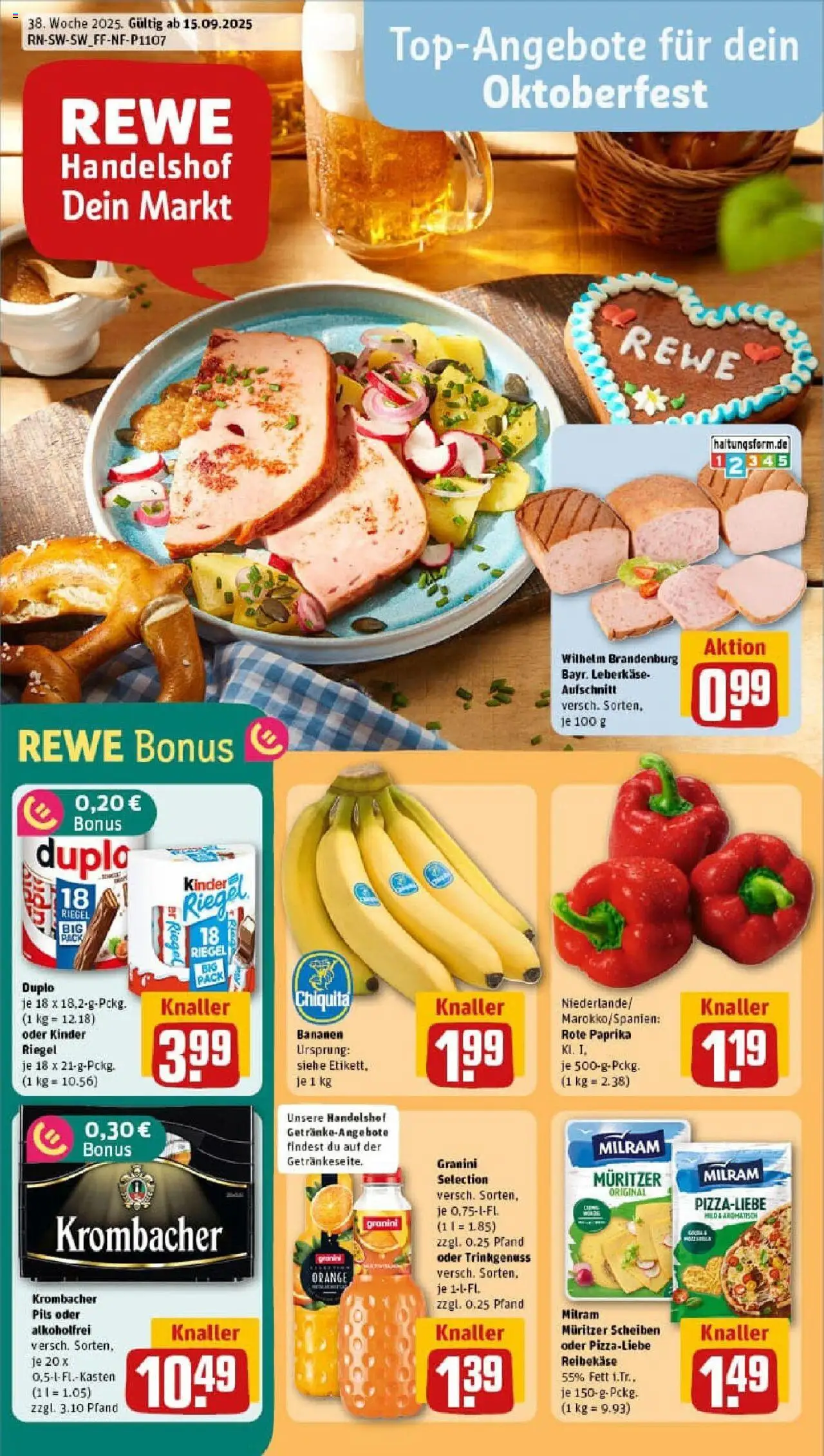 REWE Prospekt ab 14.09.2025 nächste Woche - Prospekt Konstanz	