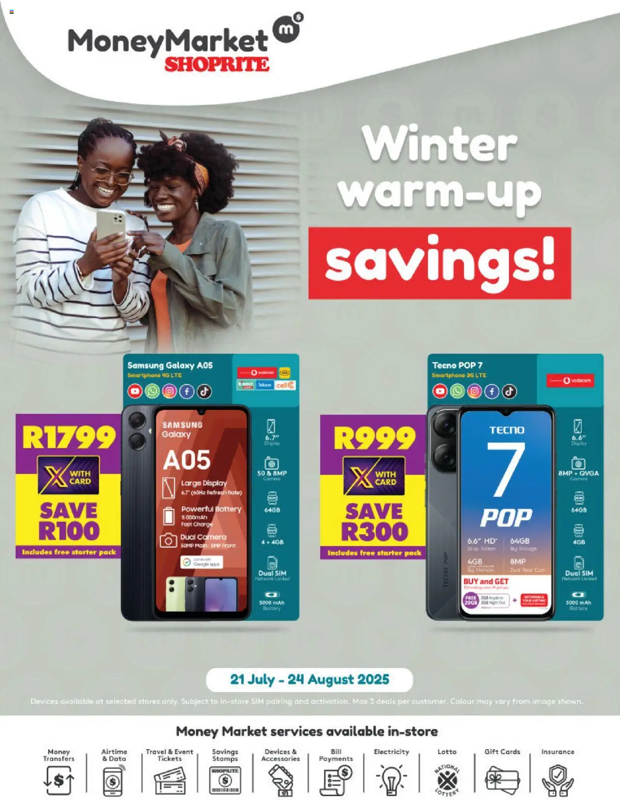 Shoprite Money Market Deals 21/07 - 24/08/2025 >> Catalogue