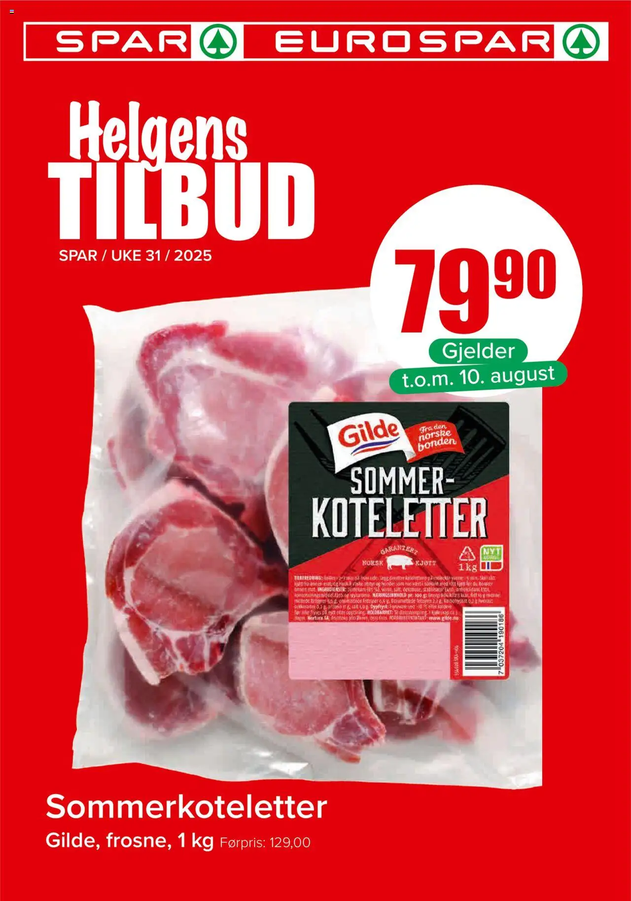 Helgens Tilbud Spar gyldig fra 31/07/2025 - Sidenummer 1