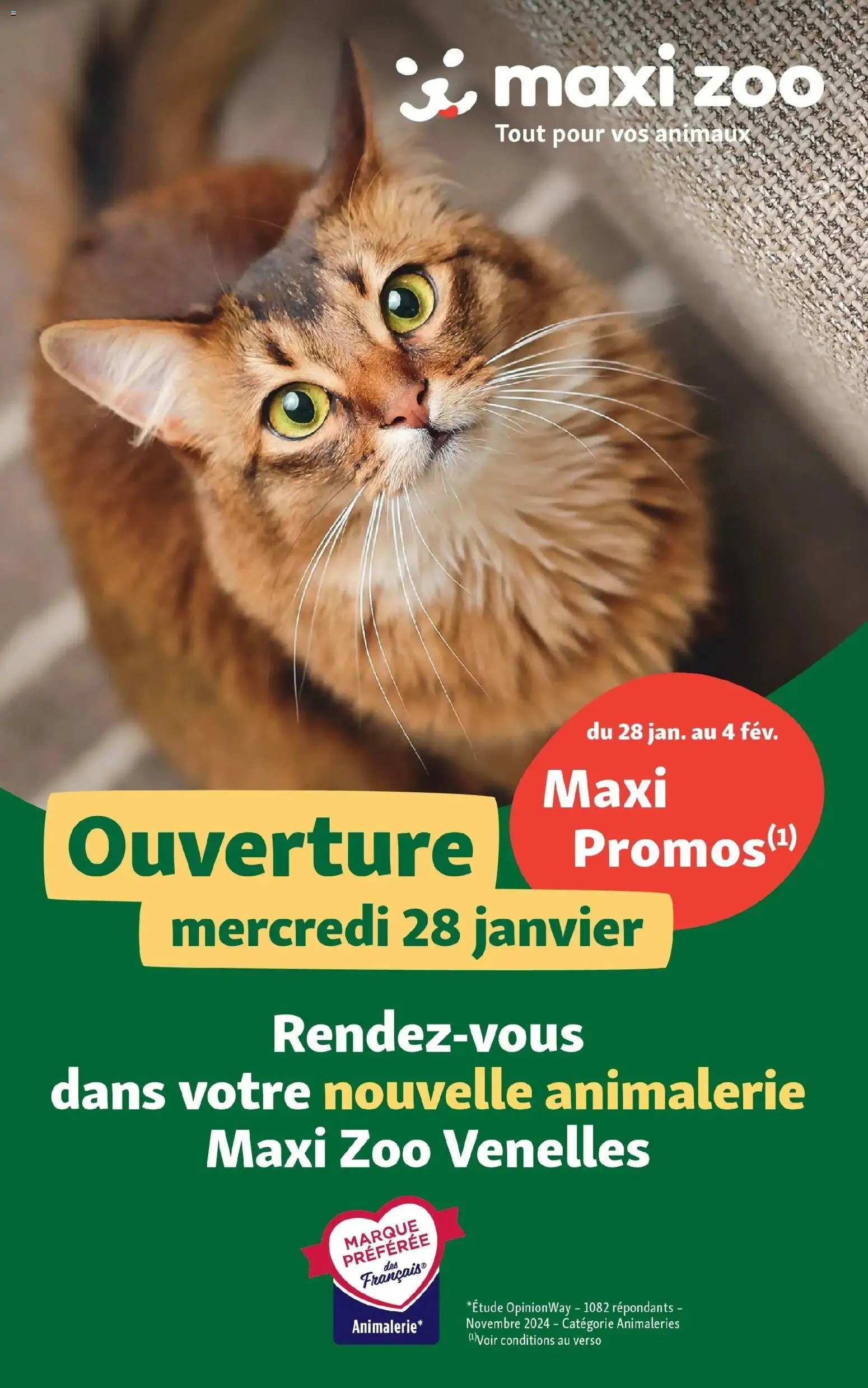 Prévisualisation de Maxi Promos Ouverture ! du magasin Maxi ZOO formulaire valide 27/01/2026