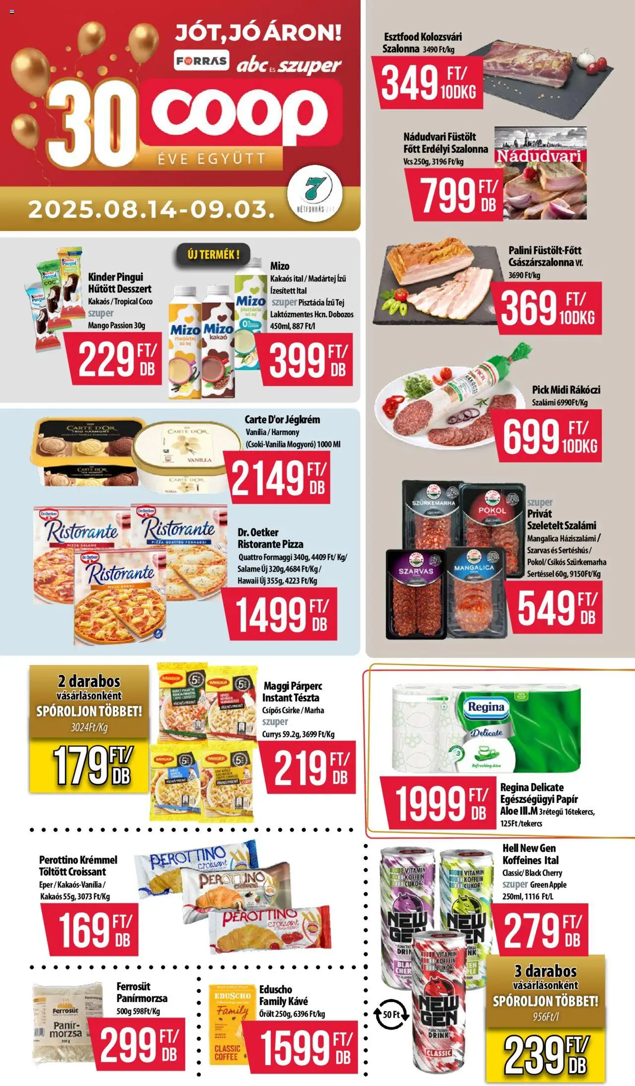 COOP aktuális szórólap, érvényes 2025.08.14.-től - 1 oldal
