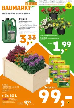 Vorschau von dem Prospekt des Geschäftes Globus Baumarkt, gültig ab dem 20.04.2026