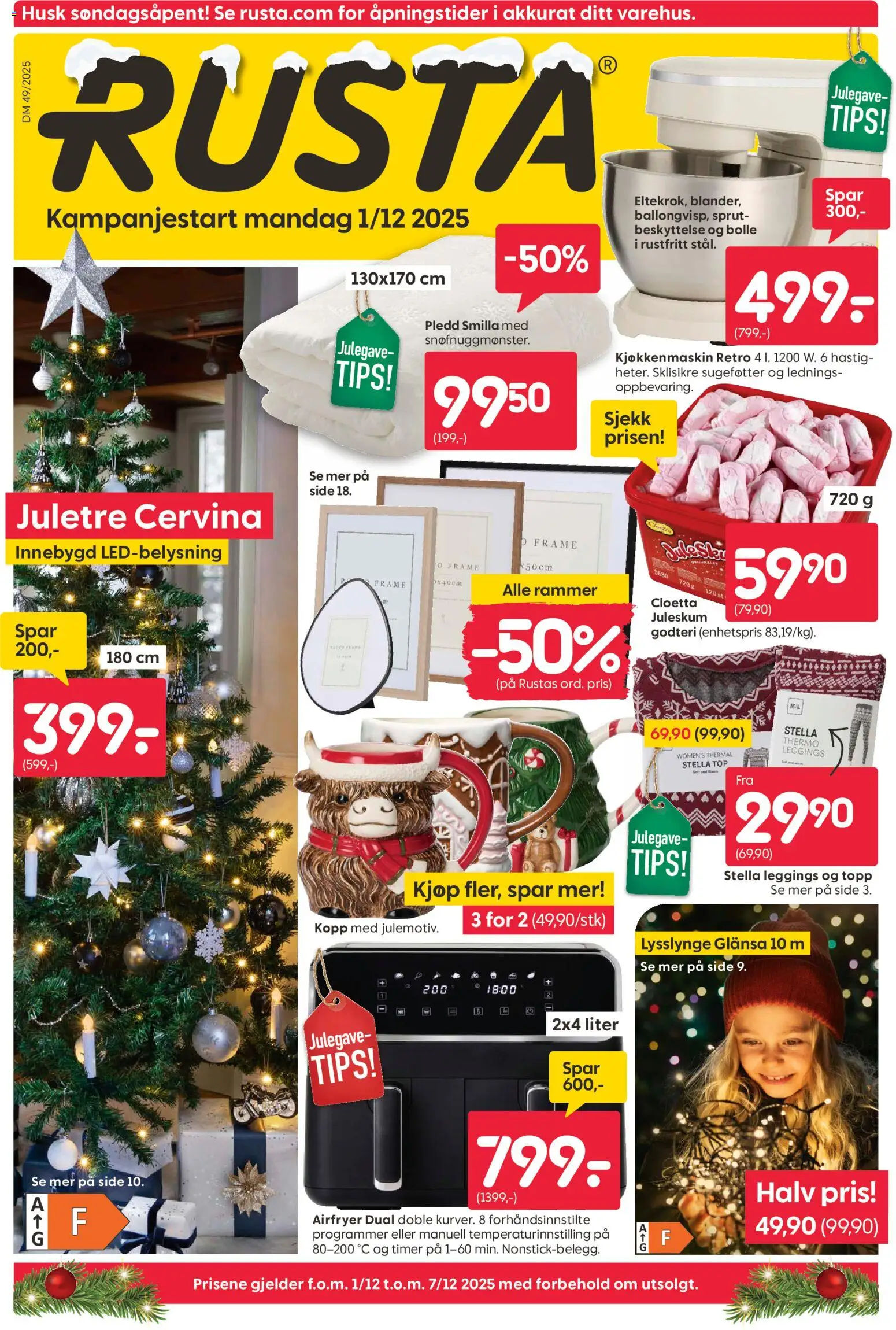 Forhåndsvis Kundeavis fra butikk Rusta gyldig fra 01/12/2025