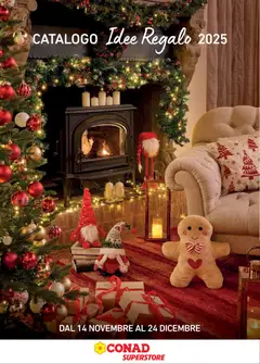Anteprima dell'opuscolo Volantino Superstore Idee Regalo dal negozio Conad valido da 14/11/2025
