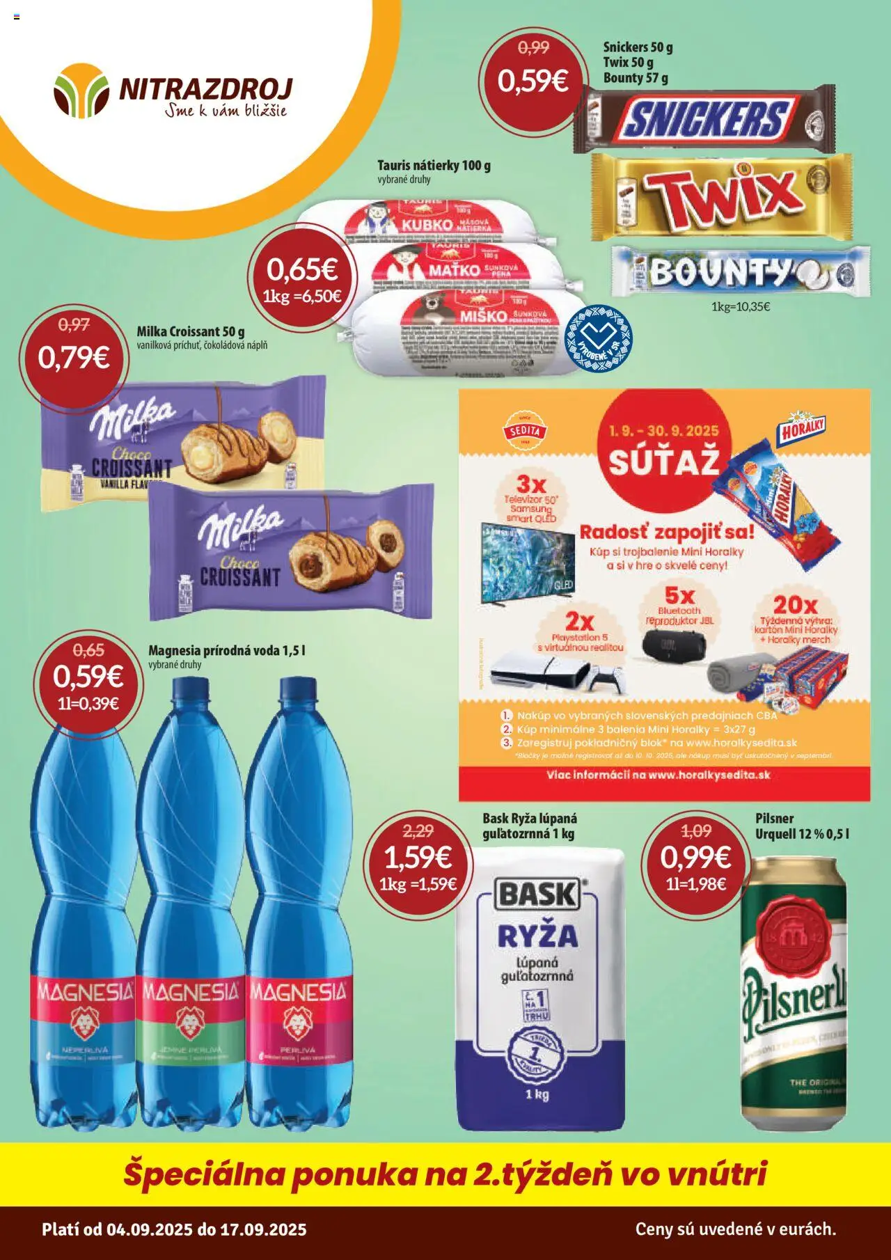 Nitrazdroj Leták (04.09. - 17.09.2025) - Akčná ponuka