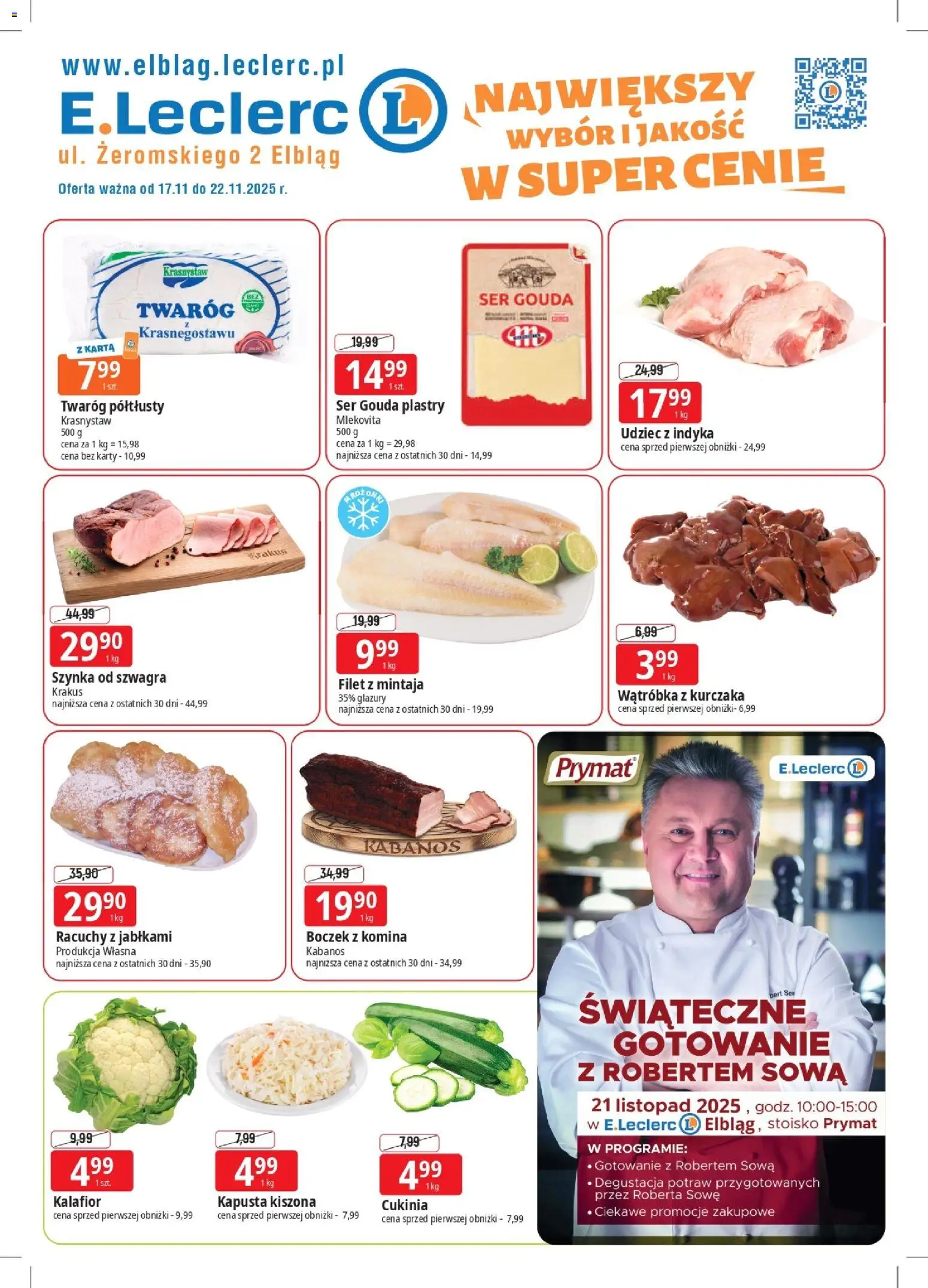 Pogląd gazetki "Elbląg" ze sklepu E.Leclerc ważnej od 17.11.2025