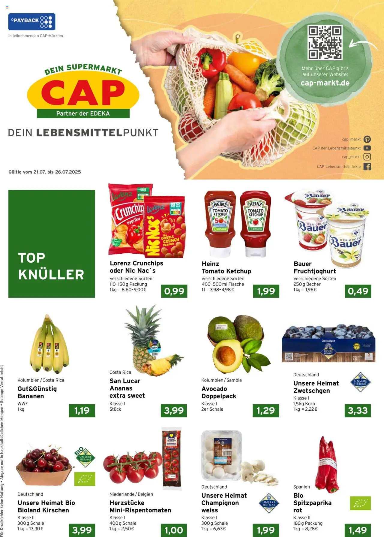 CAP Markt Prospekt (vom 21.07.2025 - 26.07.2025)
