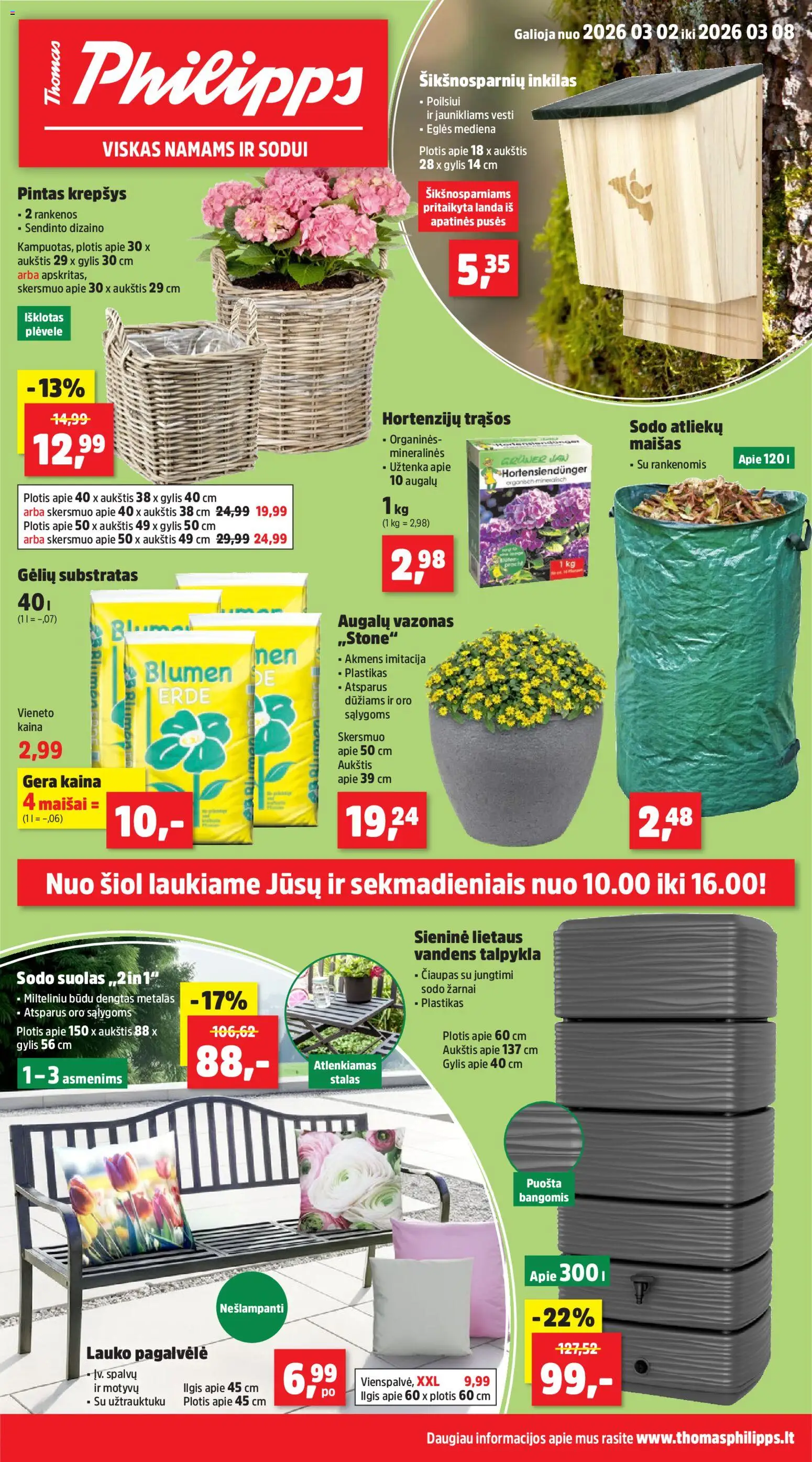 Thomas Philipps parduotuvės leidinio Thomas Philipps leidinys galiojančio nuo 2026.03.02 peržiūra