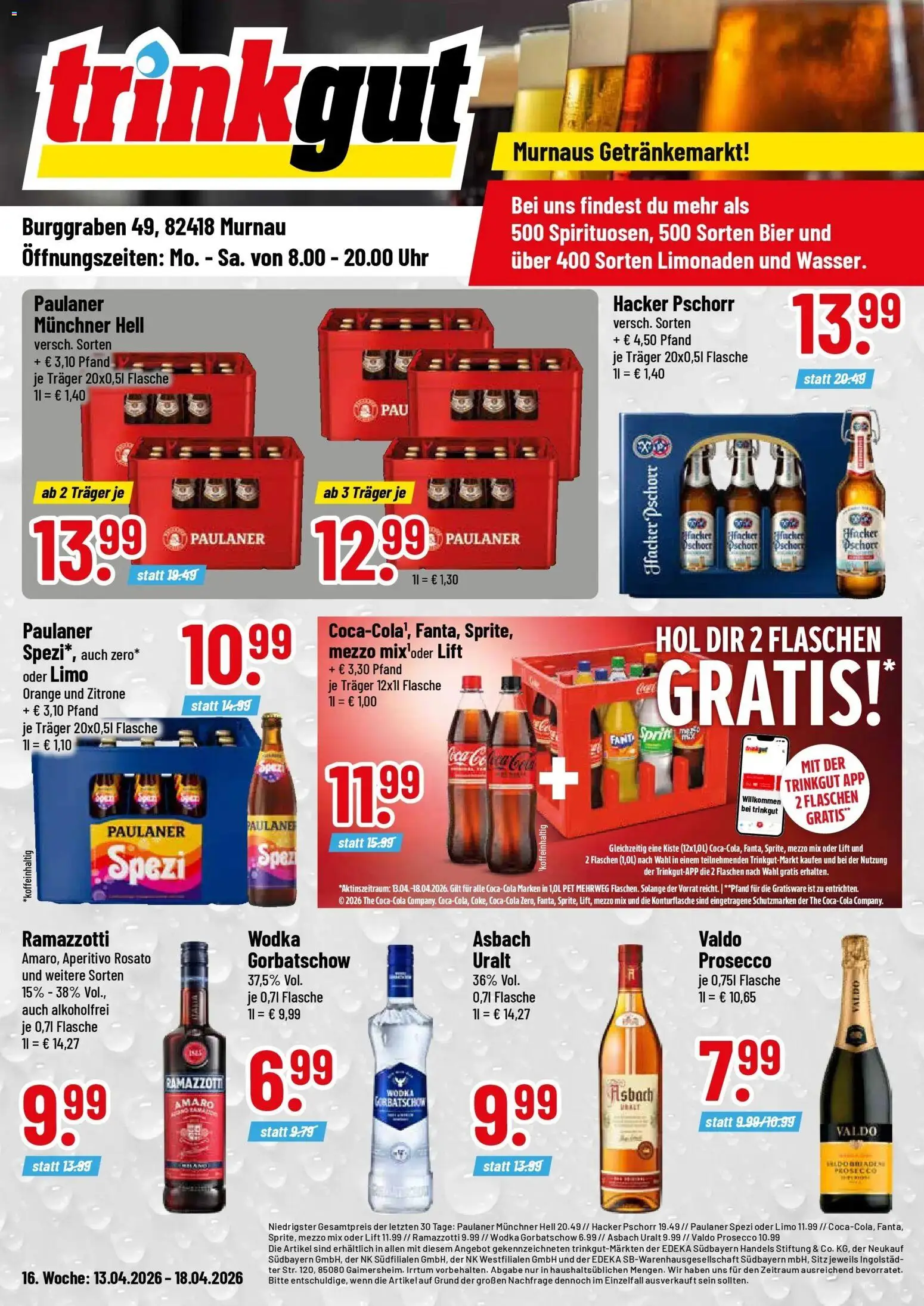 Vorschau von dem Prospekt des Geschäftes Trinkgut, gültig ab dem 12.04.2026