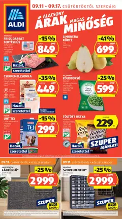 Aldi - Akciós újság megtekintése, amely érvényes 2025.09.11.-től