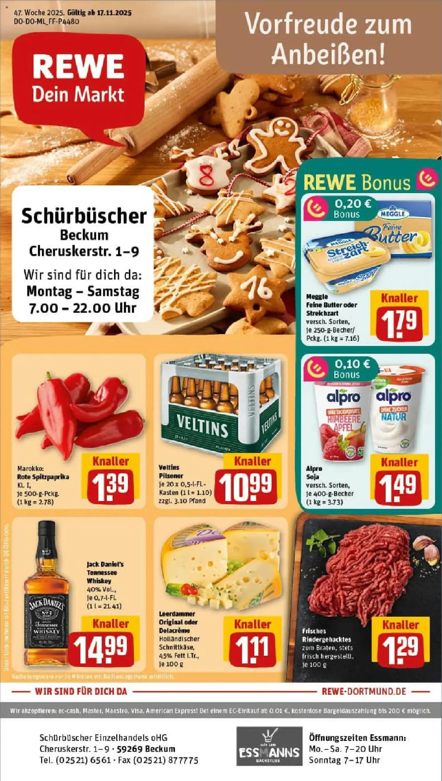 Vorschau von dem Prospekt des Geschäftes Rewe, gültig ab dem 17.11.2025