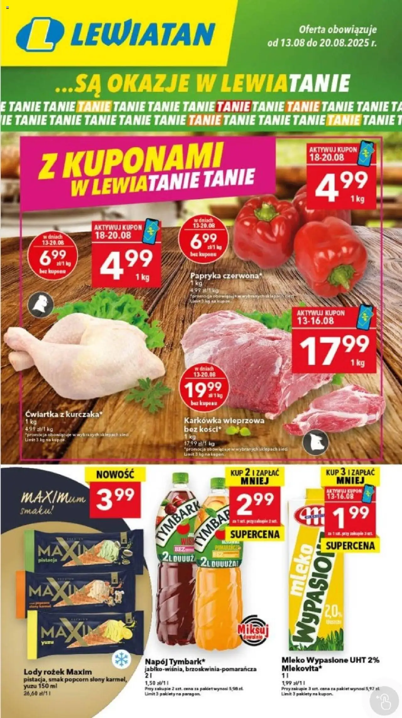 Lewiatan gazetka od 13.08.2025 - Promocje "Bydgoszcz" - Numer strony 1