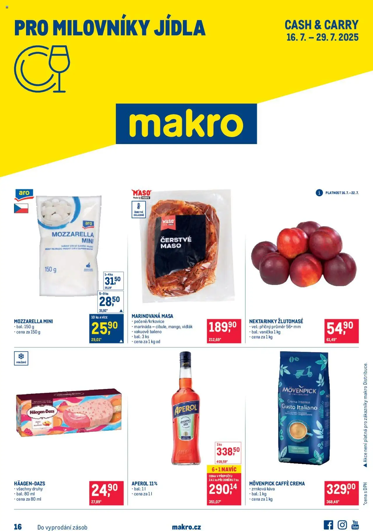  Makro Leták - Pro milovníky jídla od 16.07.2025 - Akce Makro