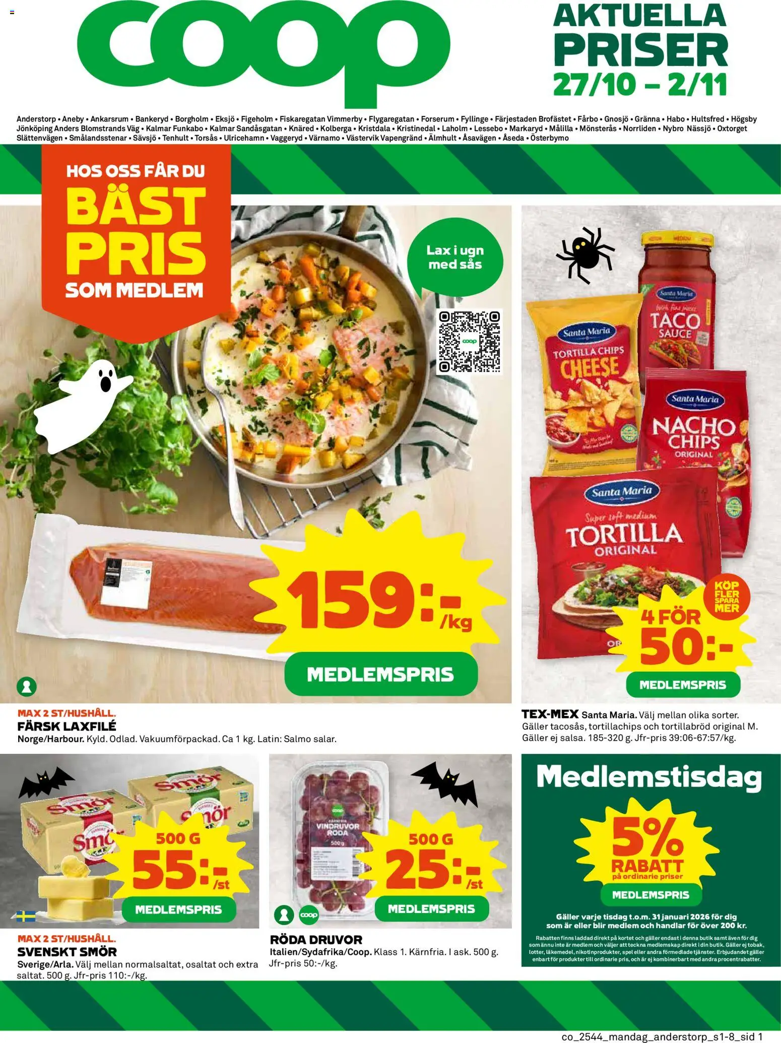 Anderstorp är giltig 27/10 2025 > Veckans Erbjudanden gäller från 27/10/2025 till 02/11/2025 sidnummer 1