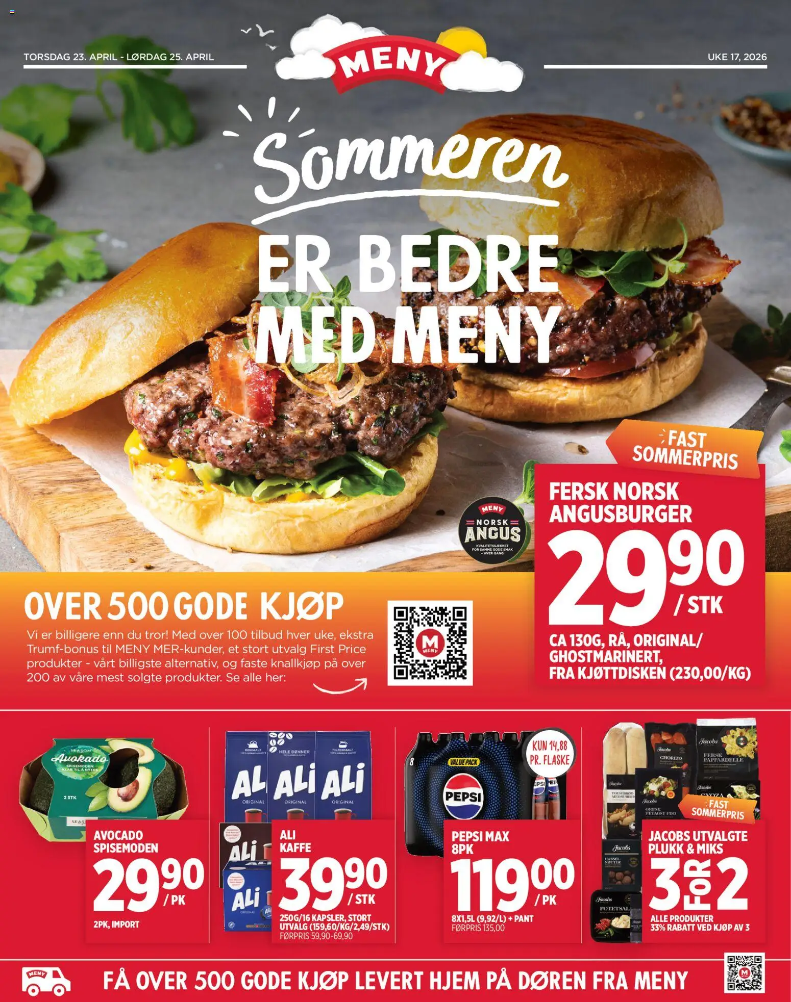 Forhåndsvis Meny Sommeren fra butikk Meny gyldig fra 23/04/2026