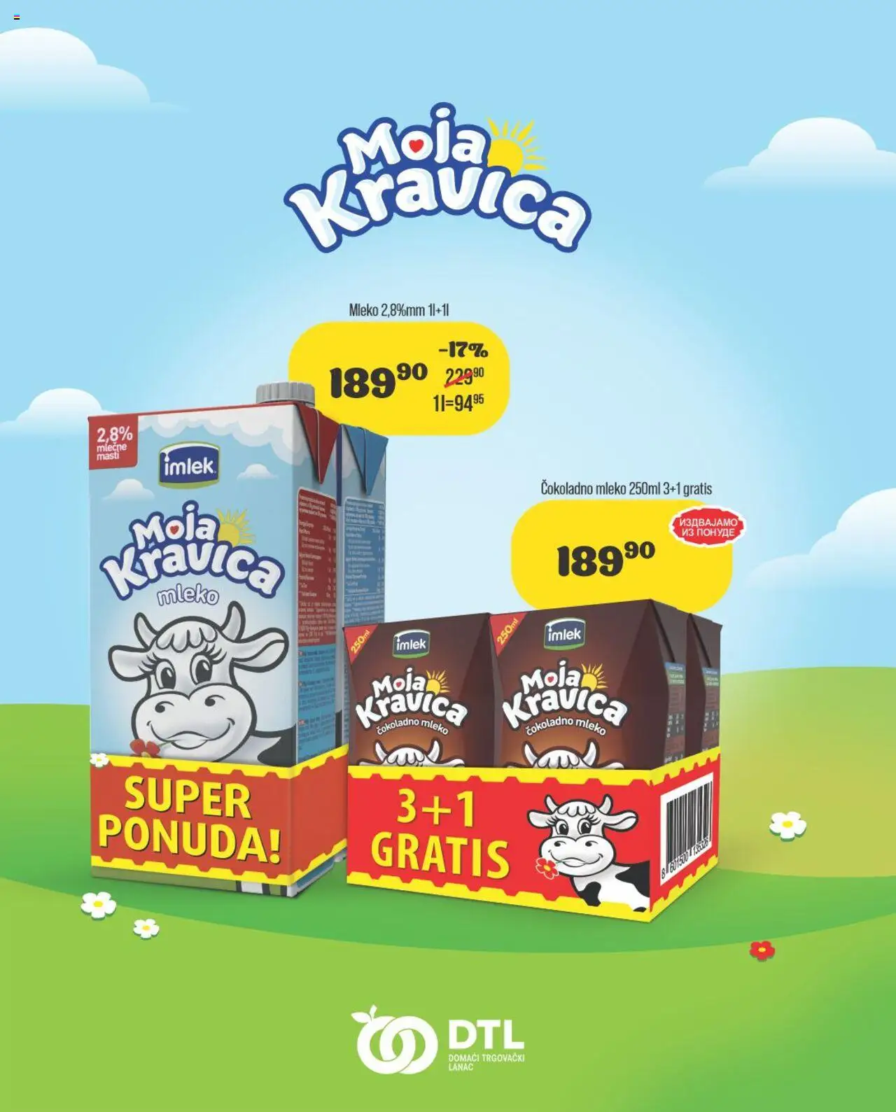Europrom katalog važi od 31.08.2025 - stranica 1 - Moja kravica, Mleko, Čokoladno mleko