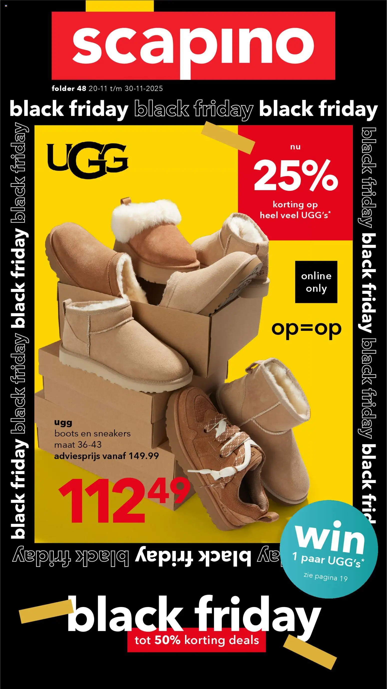 Voorbeeld van Black friday van winkel Scapino geldig vanaf 20-11-2025 - Sneakers