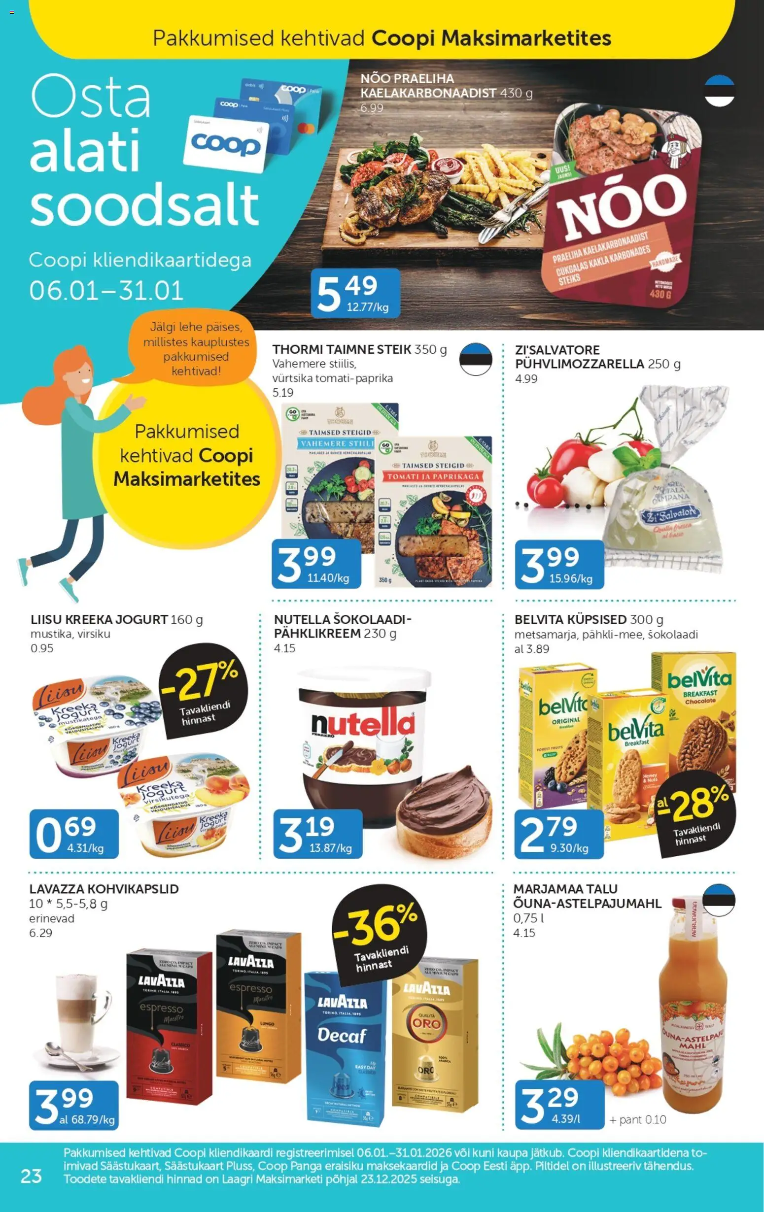 Coop kliendilehe eelvaade alates 2026.01.13