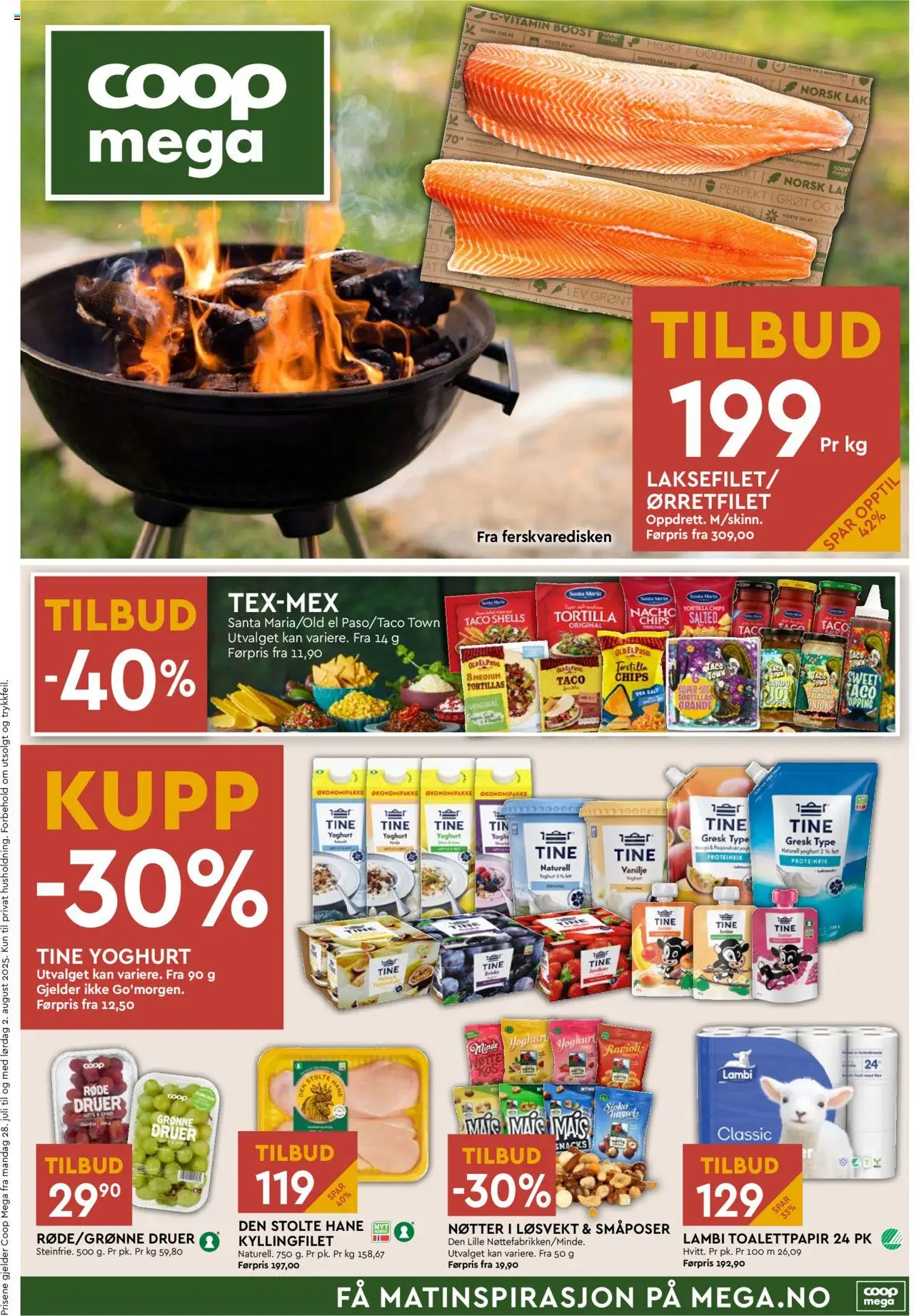 Kundeavis Coop Mega gyldig fra 28/07/2025 - Sidenummer 1