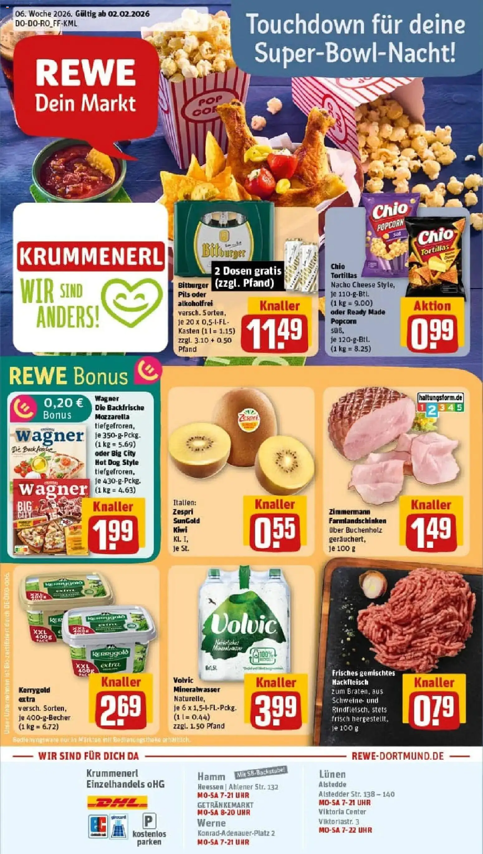 Vorschau von dem Prospekt des Geschäftes Rewe, gültig ab dem 02.02.2026