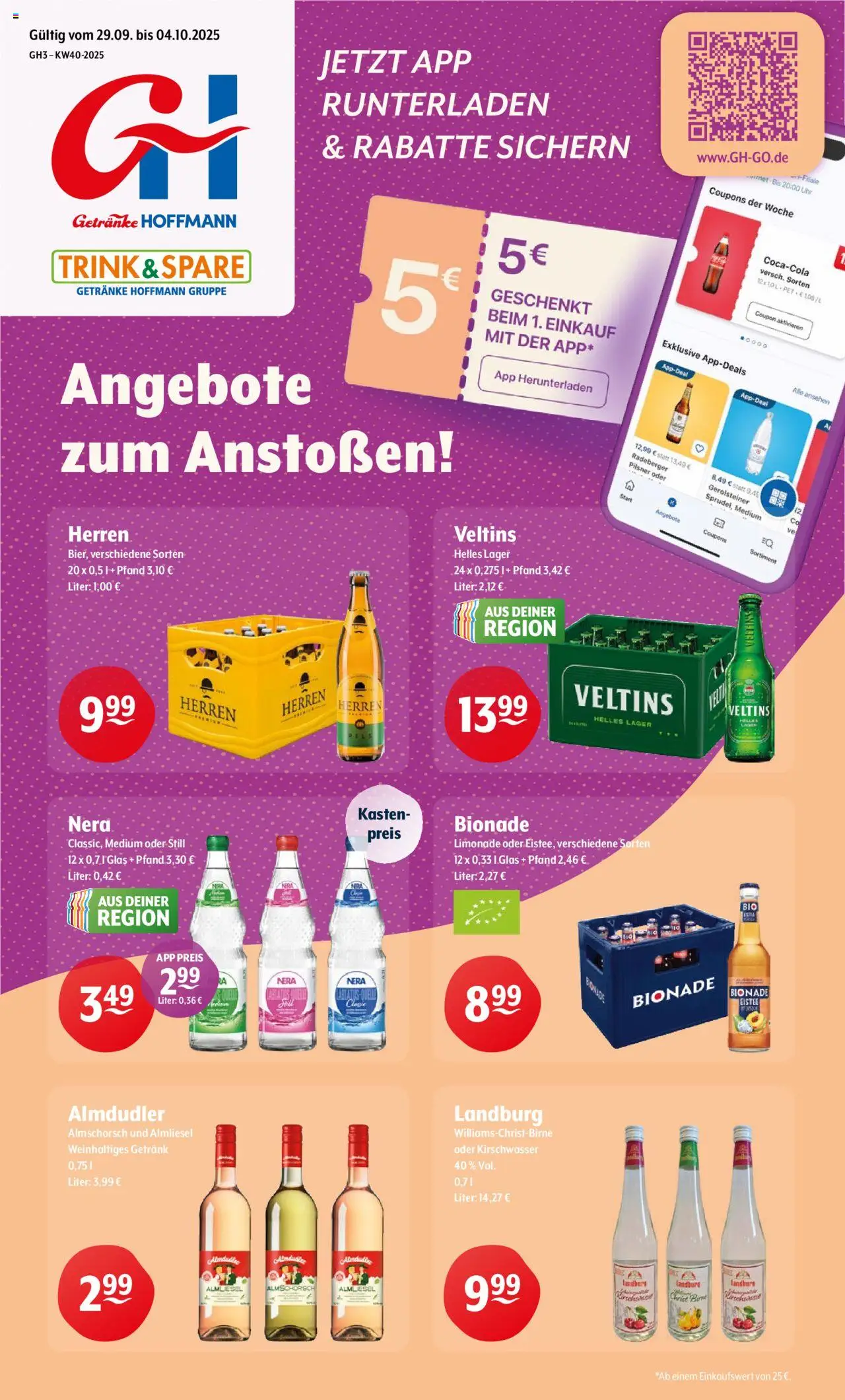 Trink und Spare Prospekt (vom 29.09.2025 - 04.10.2025)