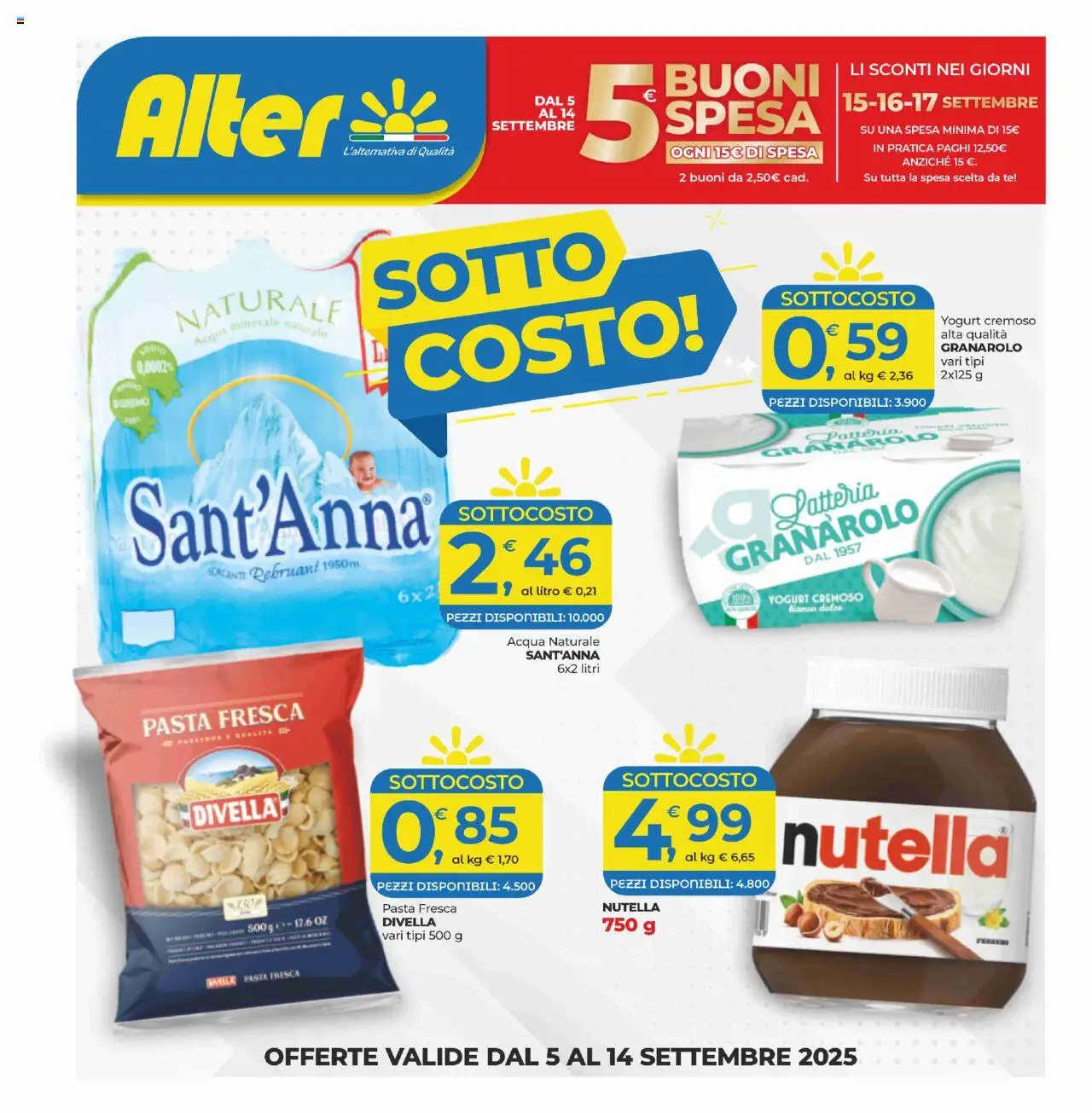 Volantino Alter Discount valido da 05/09/2025 numero di pagina 1