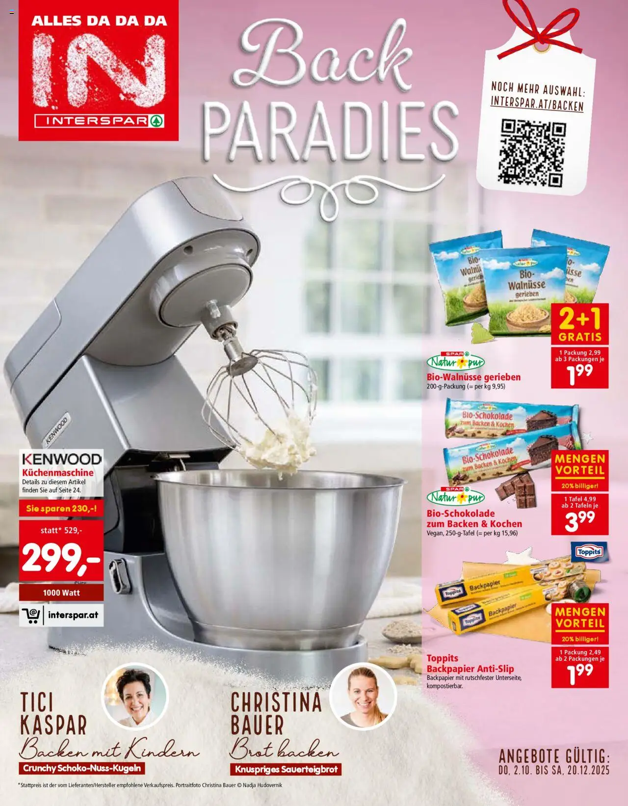 INTERSPAR Flugblatt 02.10.2025 - Angebote "Back Paradies" - Seite 1