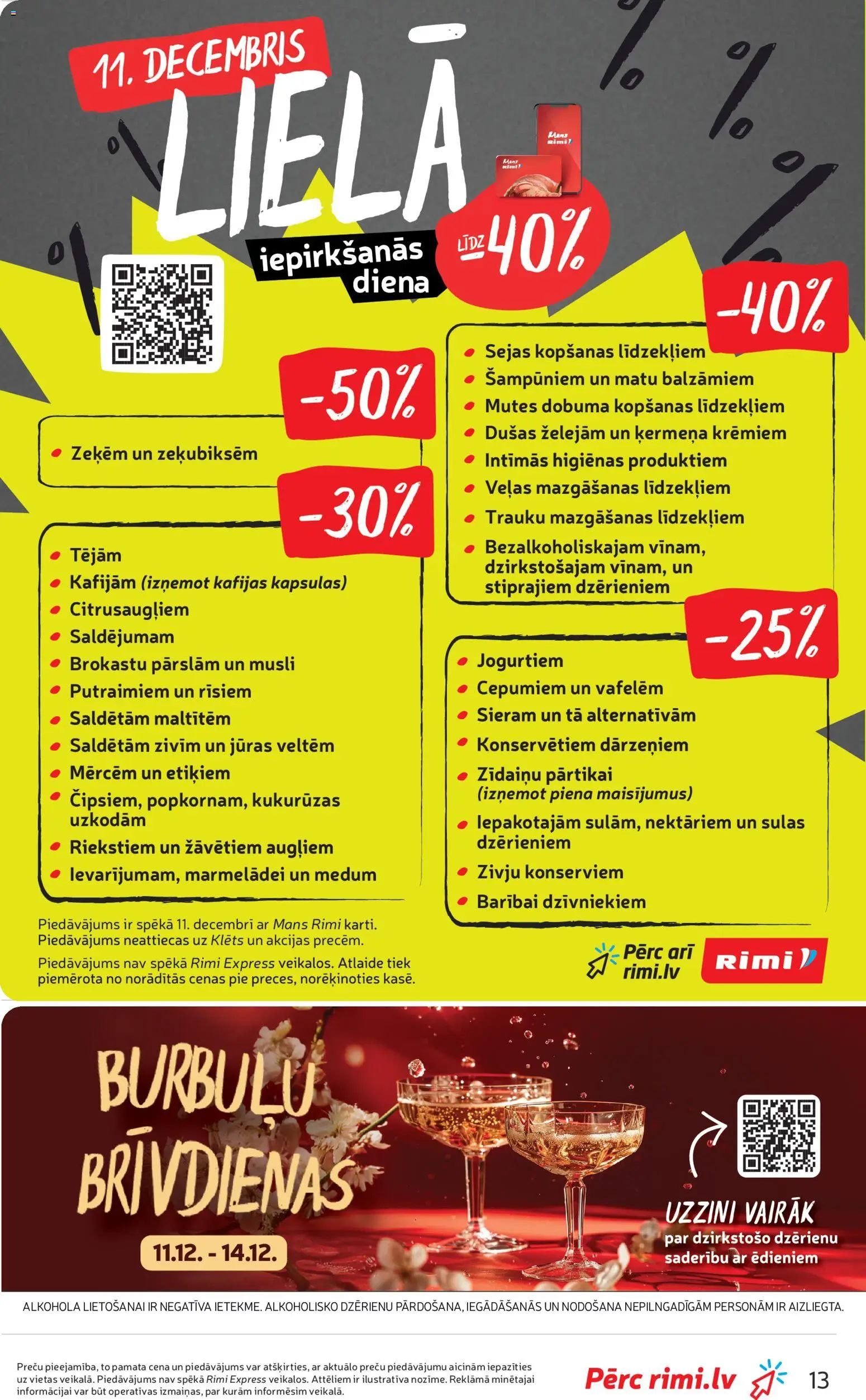 Skatīt Rimi akciju bukletu, derīgs no 2025.12.09