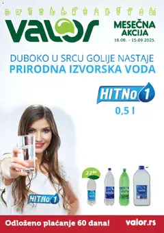 Pregled Valor kataloga - važi od 16.08.2025