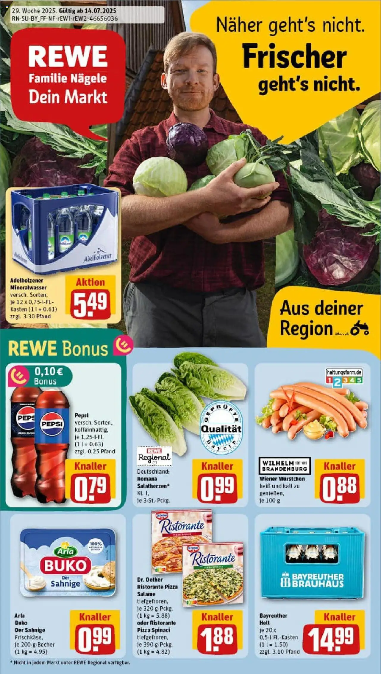 REWE Prospekt ab 13.07.2025 nächste Woche - Prospekt Asbach-Bäumenheim	