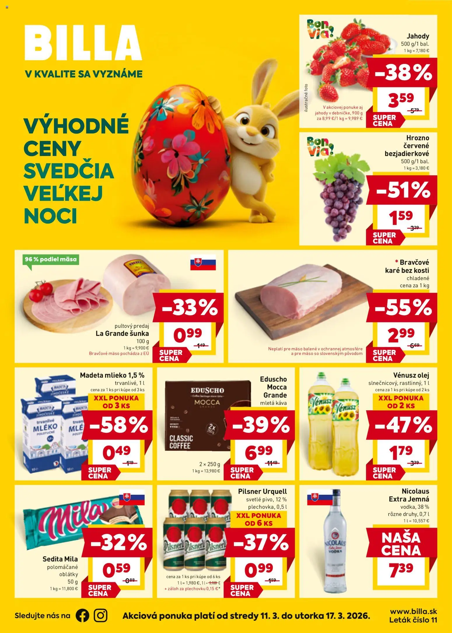 Náhľad Billa letáku platného od 11.03.2026